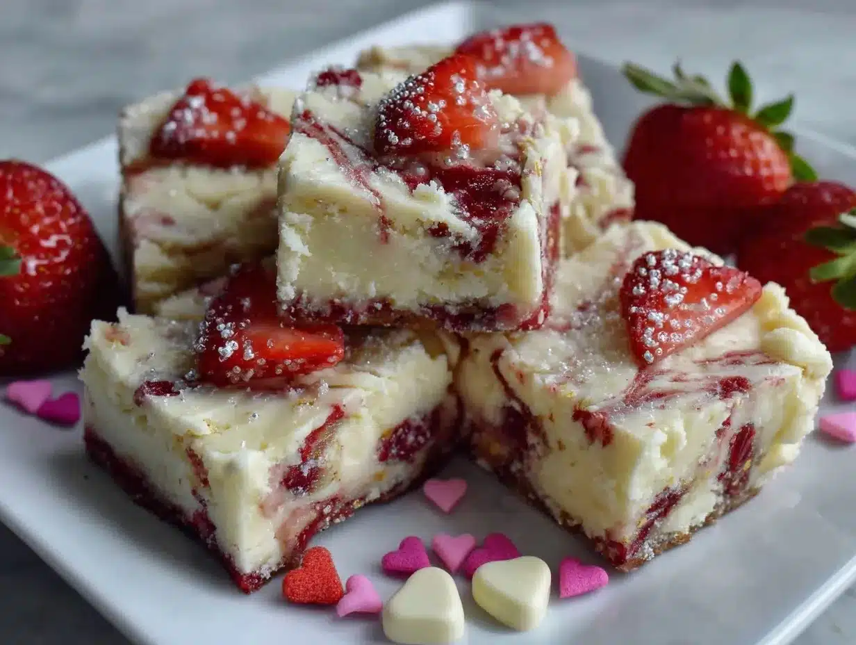 Valentine’s Strawberry Fudge preparation steps