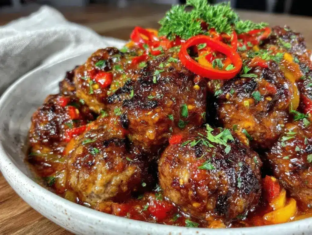 Albondigas Spanish meatballs - featured image