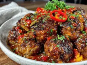 Albondigas Spanish meatballs - featured image