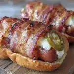 bacon-wrapped jalapeño hot dogs - featured image
