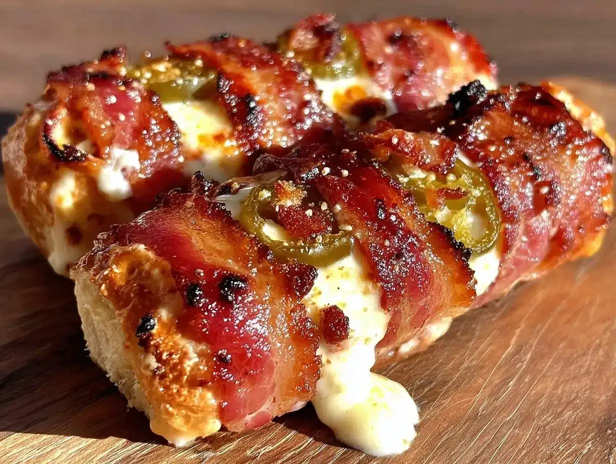 bacon-wrapped jalapeño hot dogs preparation steps