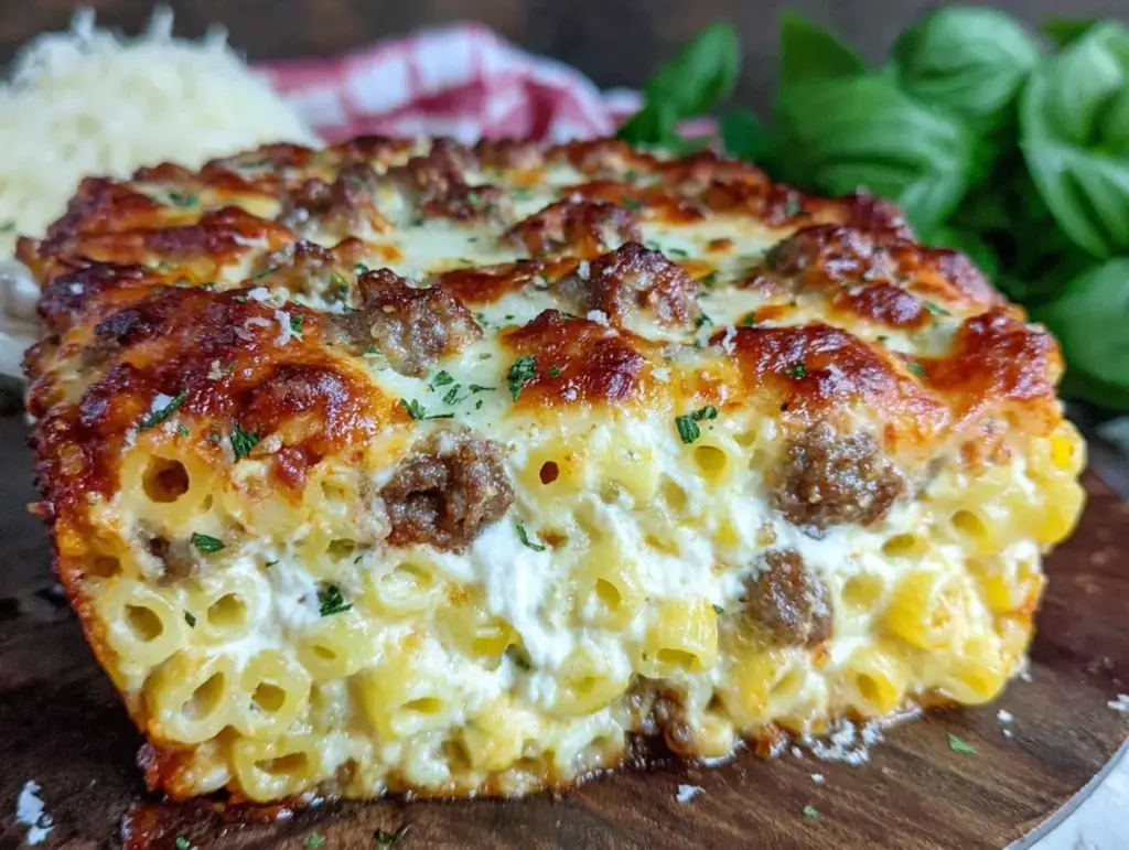 baked ziti with italian sausage - featured image