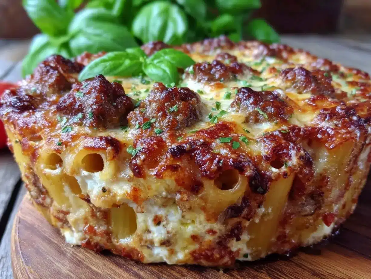 baked ziti with italian sausage preparation steps