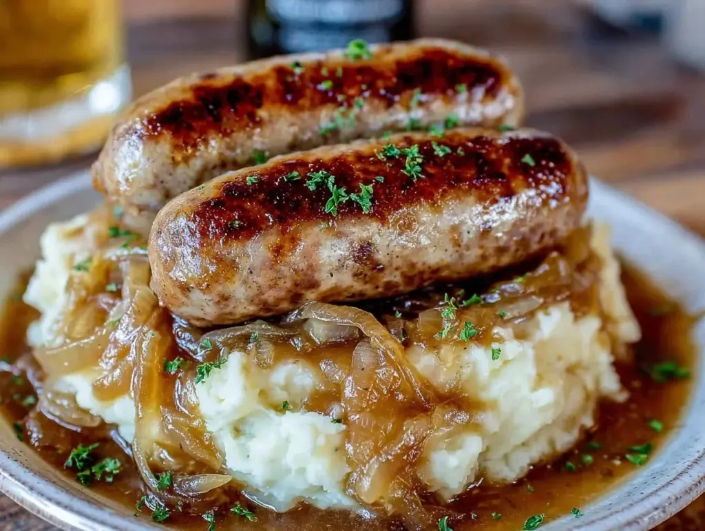 bangers and mash recipe - featured image