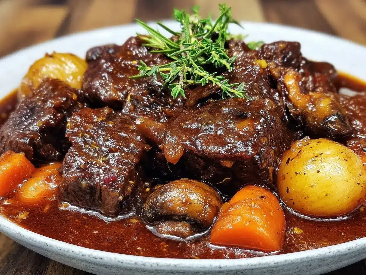 beef bourguignon recipe preparation steps