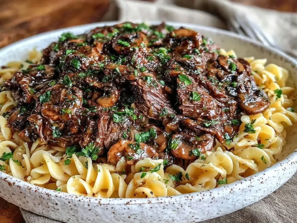 beef stroganoff recipe - featured image