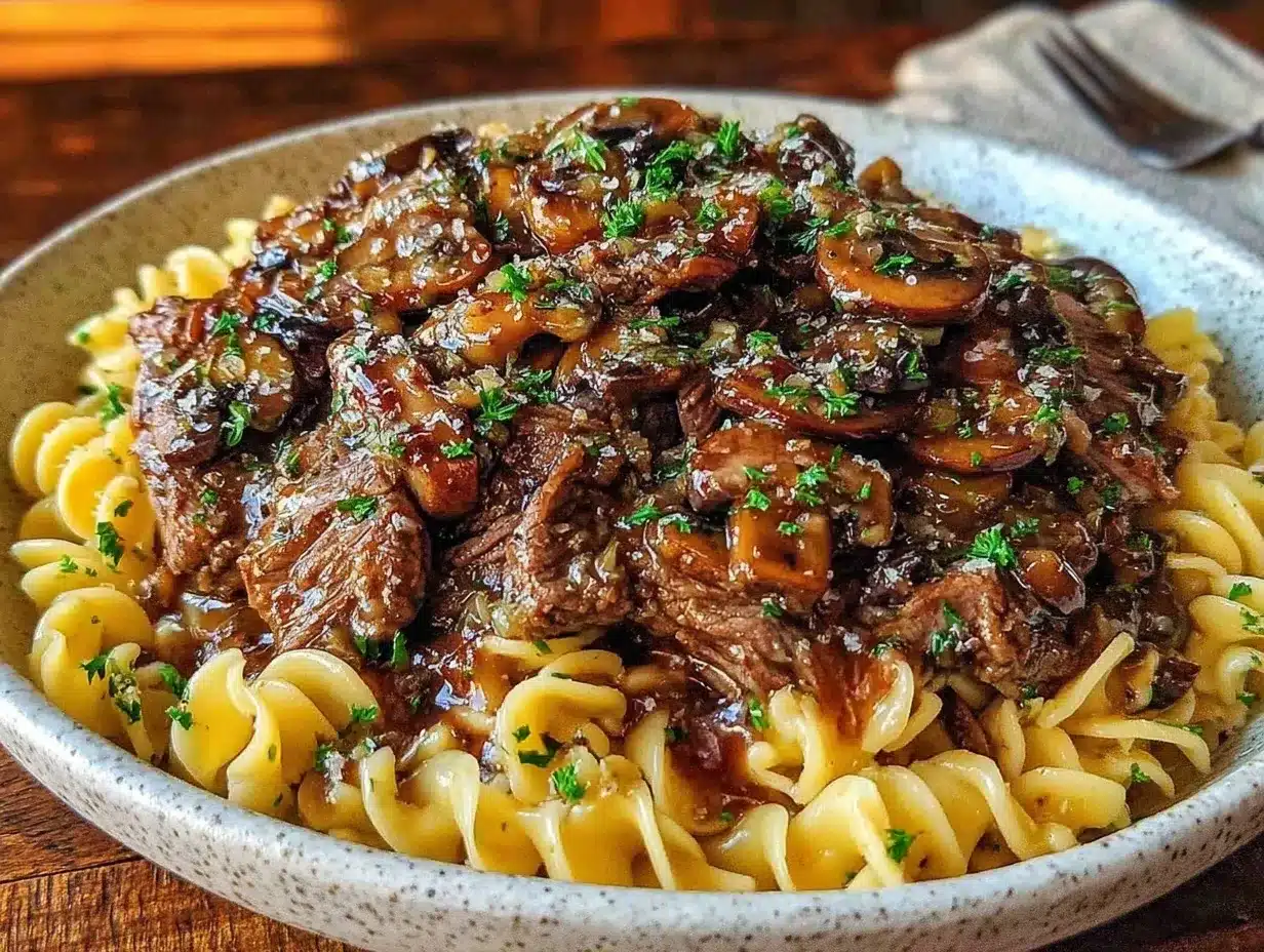 beef stroganoff recipe preparation steps