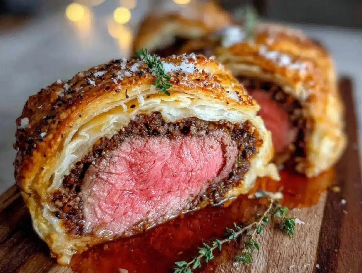 Beef Wellington for Two preparation steps