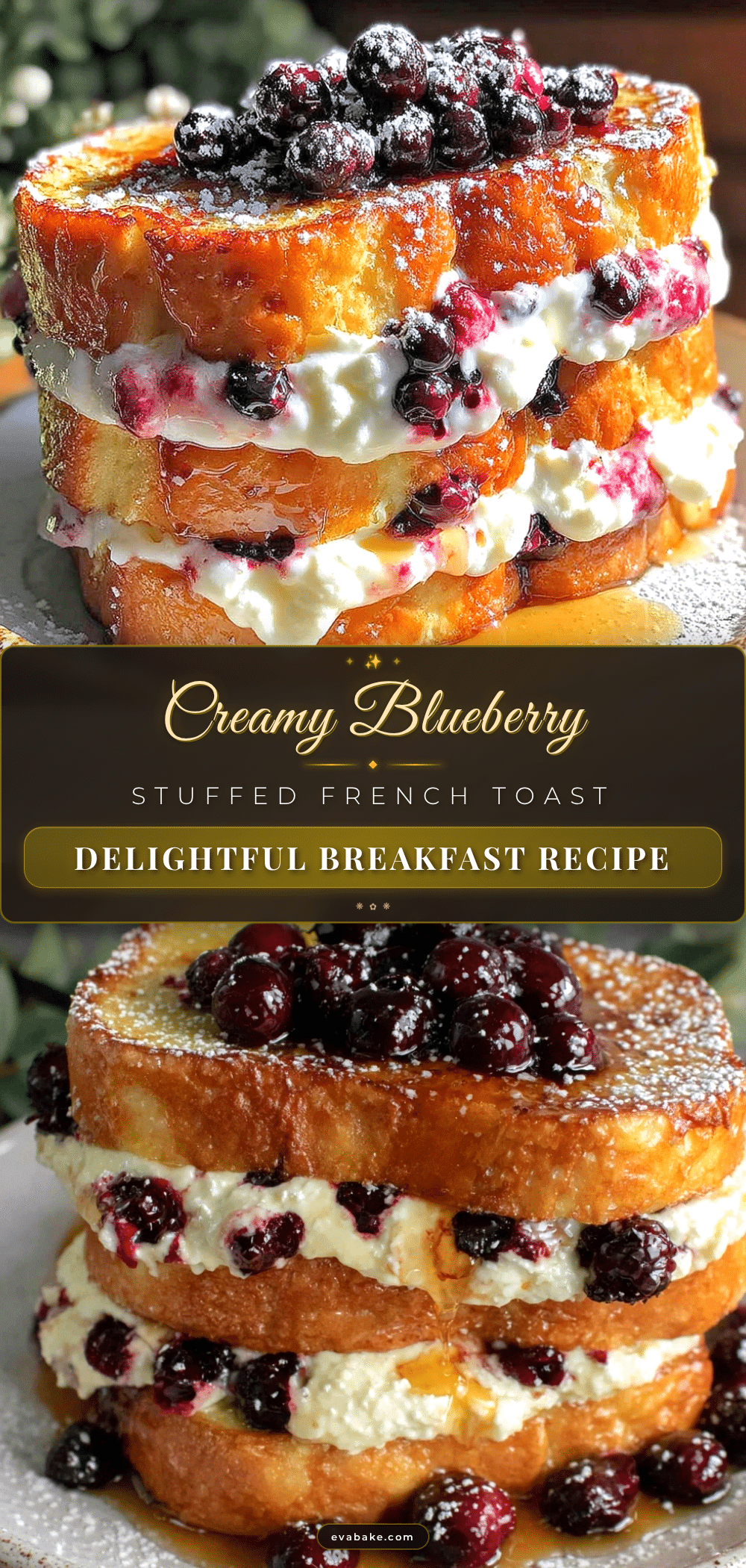 blueberry cream cheese stuffed french toast recipe