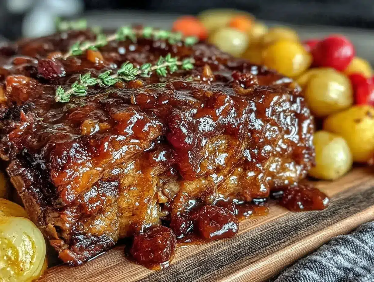 braised pork shoulder apple cider glaze preparation steps
