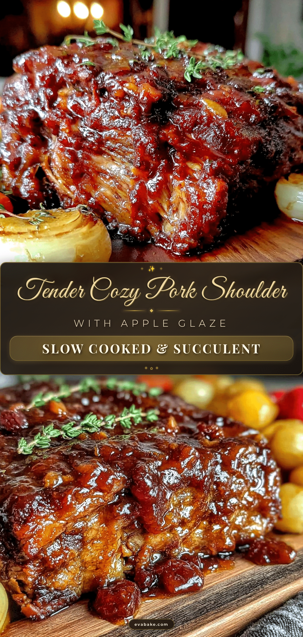 braised pork shoulder apple cider glaze recipe