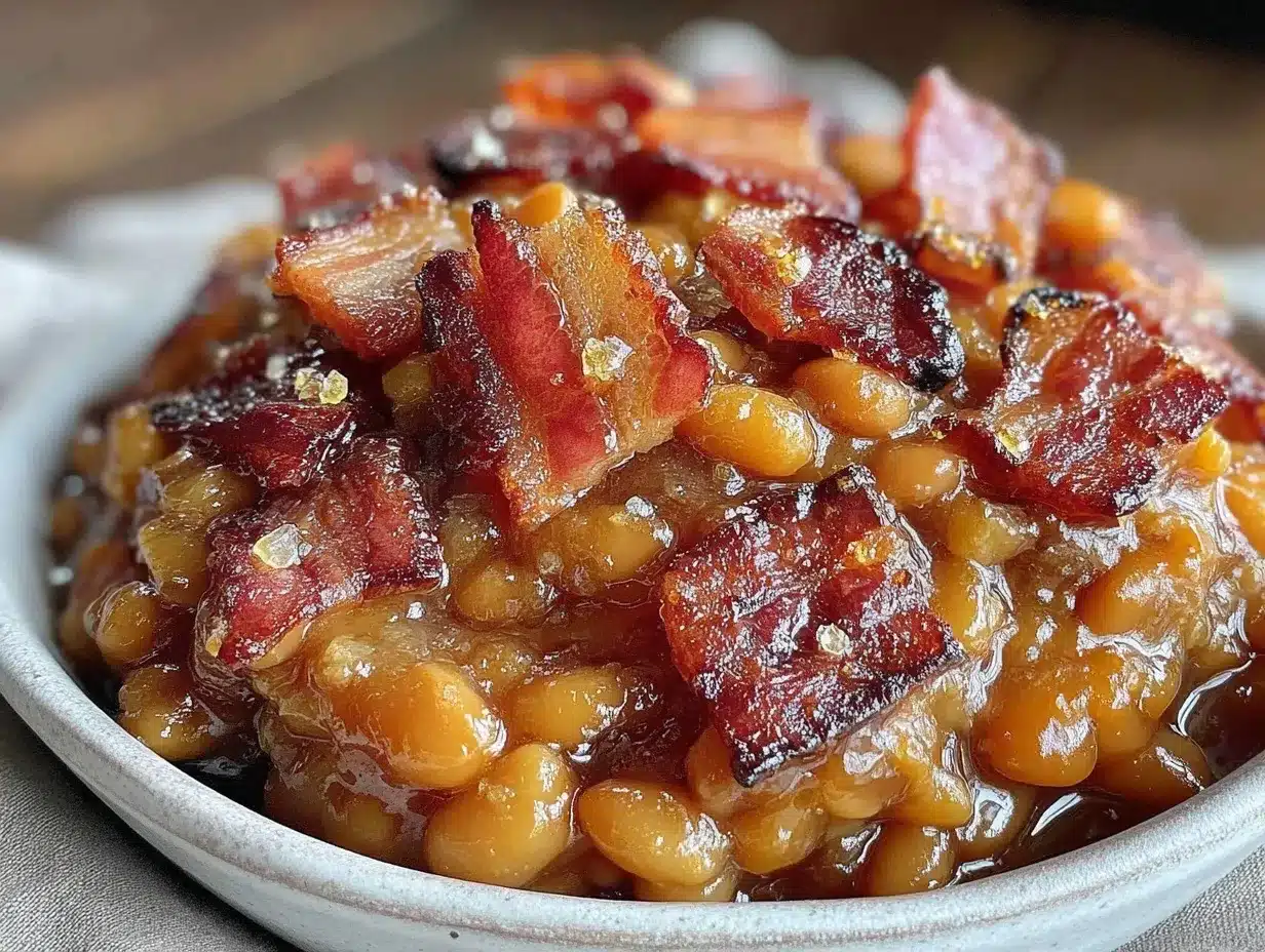 brown sugar bourbon baked beans preparation steps