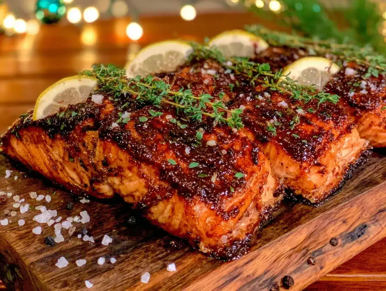 cedar plank maple glazed salmon preparation steps
