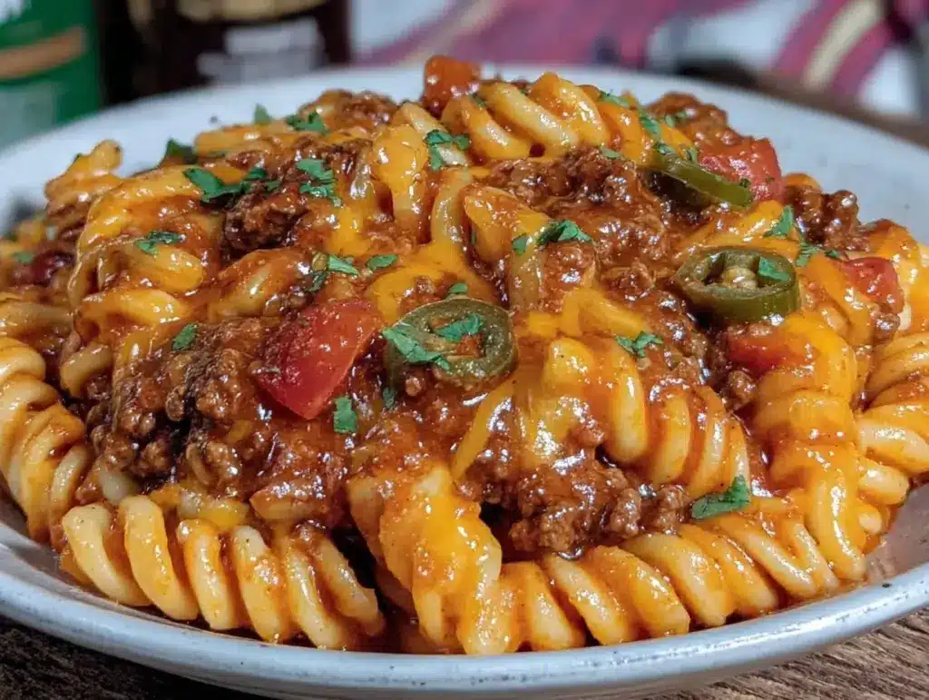 Cheesy One-Pot Taco Pasta - featured image