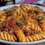 Cheesy One-Pot Taco Pasta - featured image