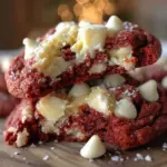 chewy red velvet cookies - featured image