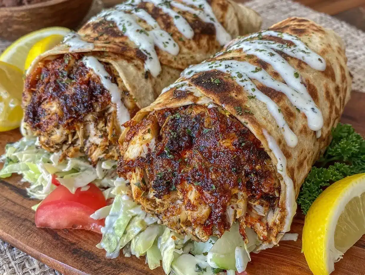 chicken shawarma wraps preparation steps
