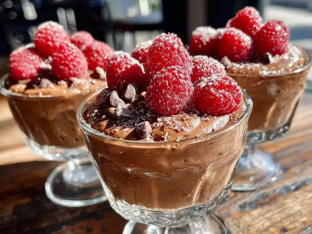 chocolate mousse cups - featured image