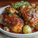 classic coq au vin recipe - featured image
