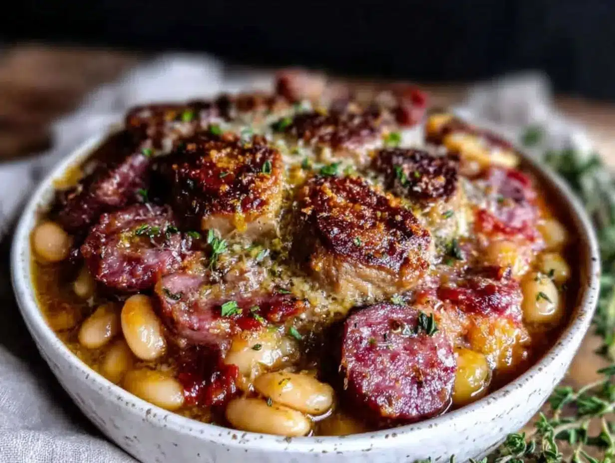classic hearty cassoulet preparation steps