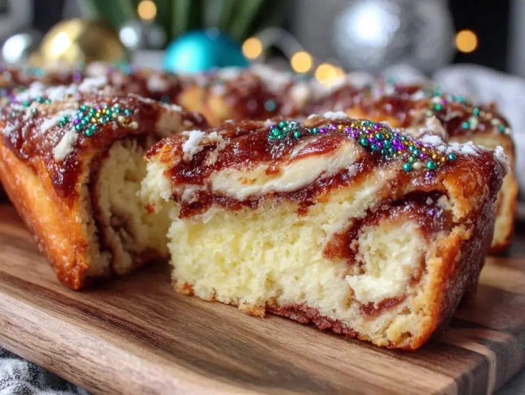 classic king cake recipe - featured image