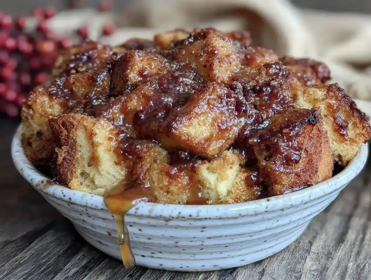 cozy bread pudding preparation steps