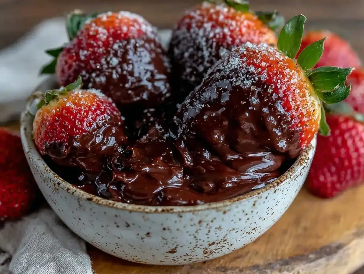 cozy chocolate fondue preparation steps