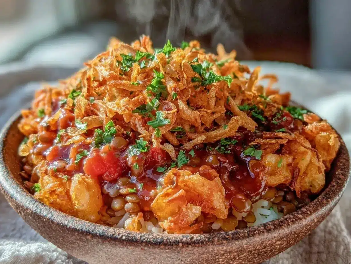 cozy koshari recipe preparation steps