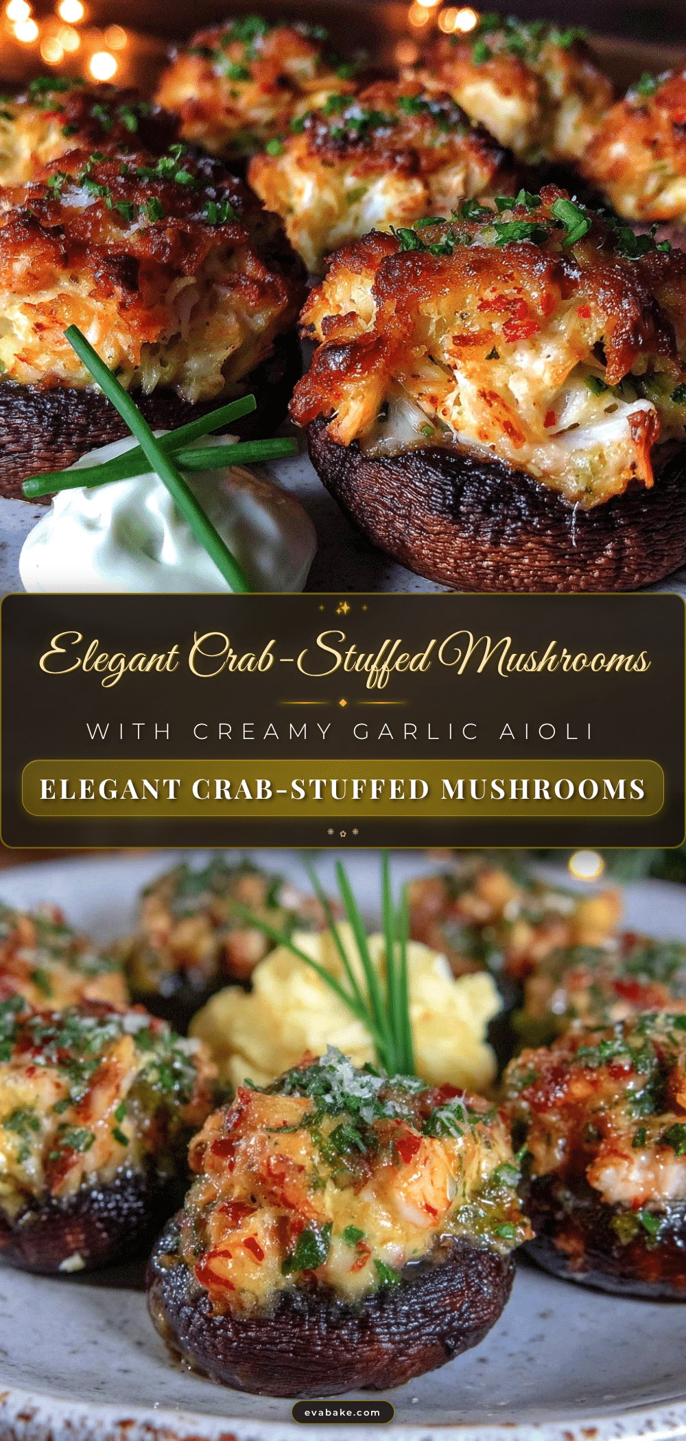 crab-stuffed mushrooms recipe