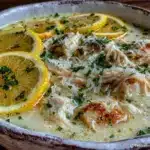 creamy avgolemono soup - featured image