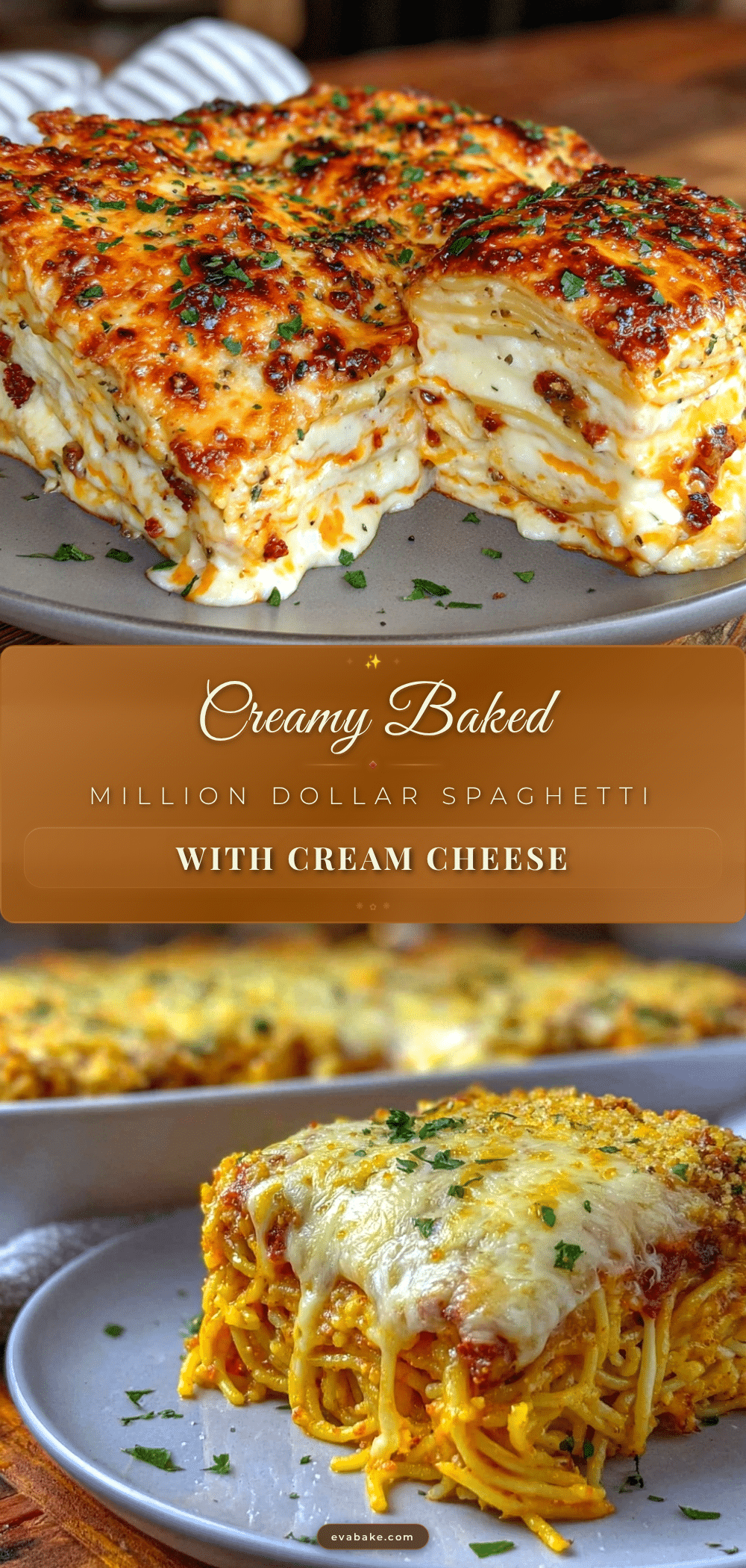 creamy baked million dollar spaghetti recipe