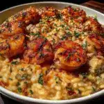 creamy champagne risotto - featured image
