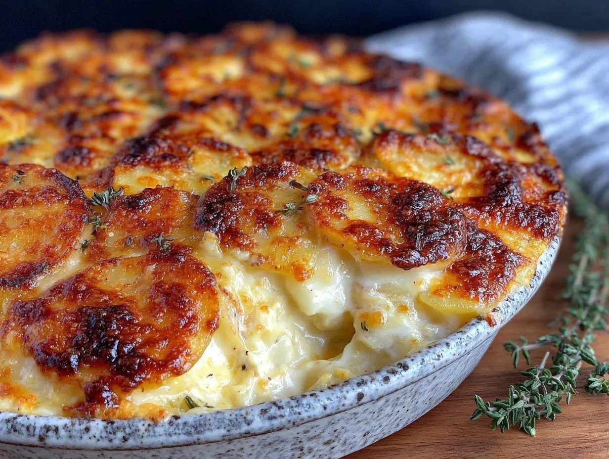 creamy cheesy scalloped potatoes preparation steps