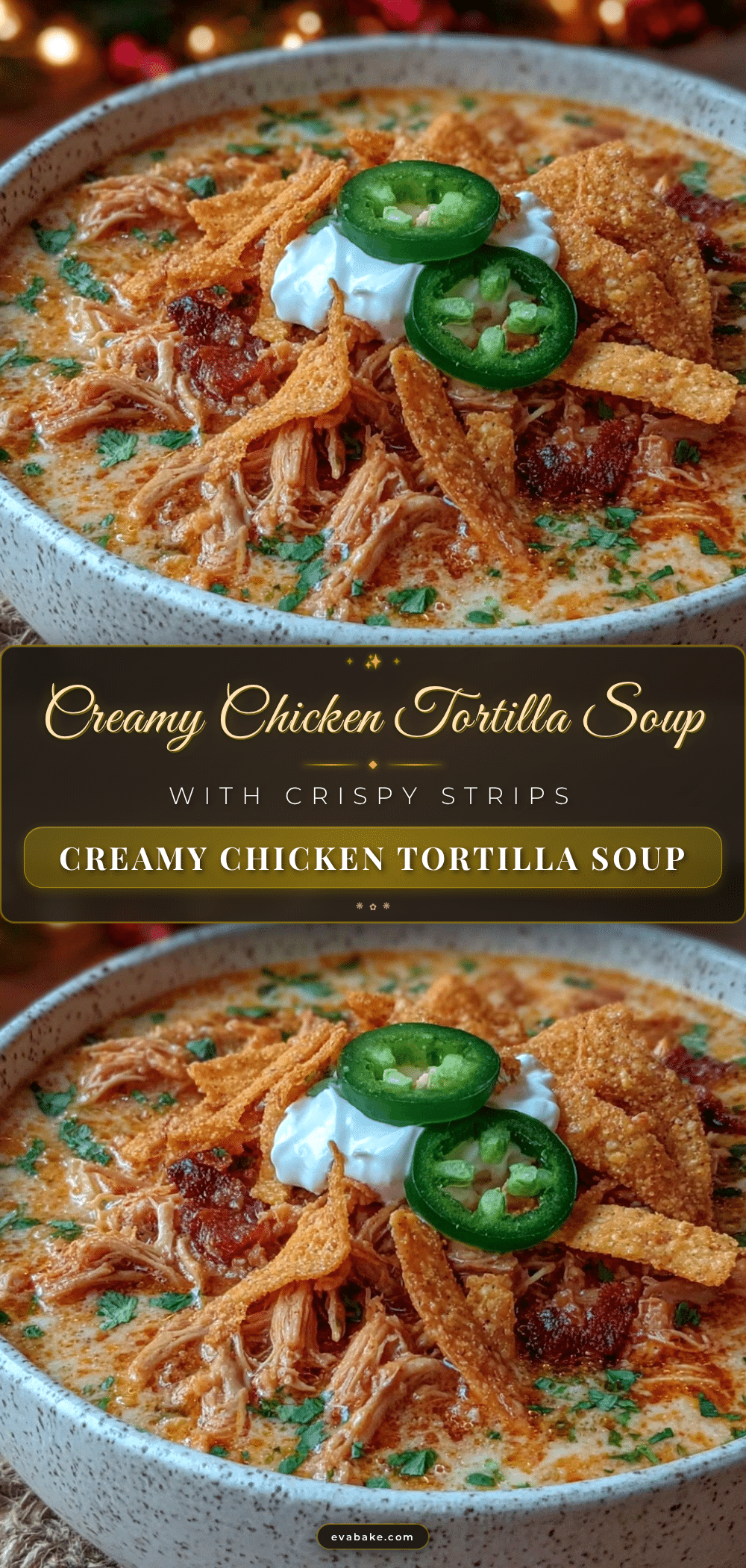 creamy chicken tortilla soup recipe