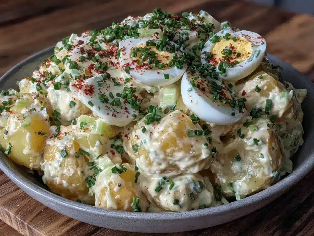 creamy classic potato salad - featured image