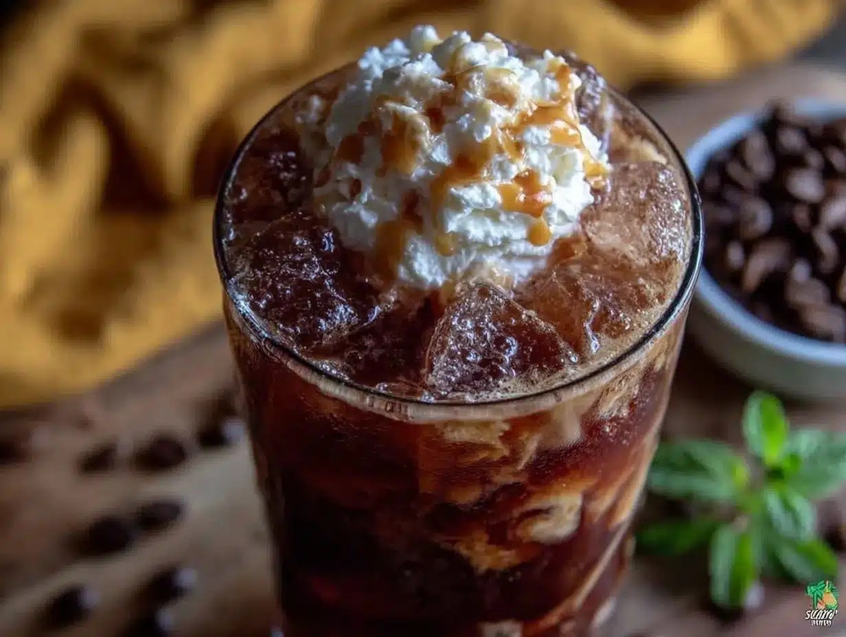 Creamy Irish Cream Cold Brew Coffee preparation steps