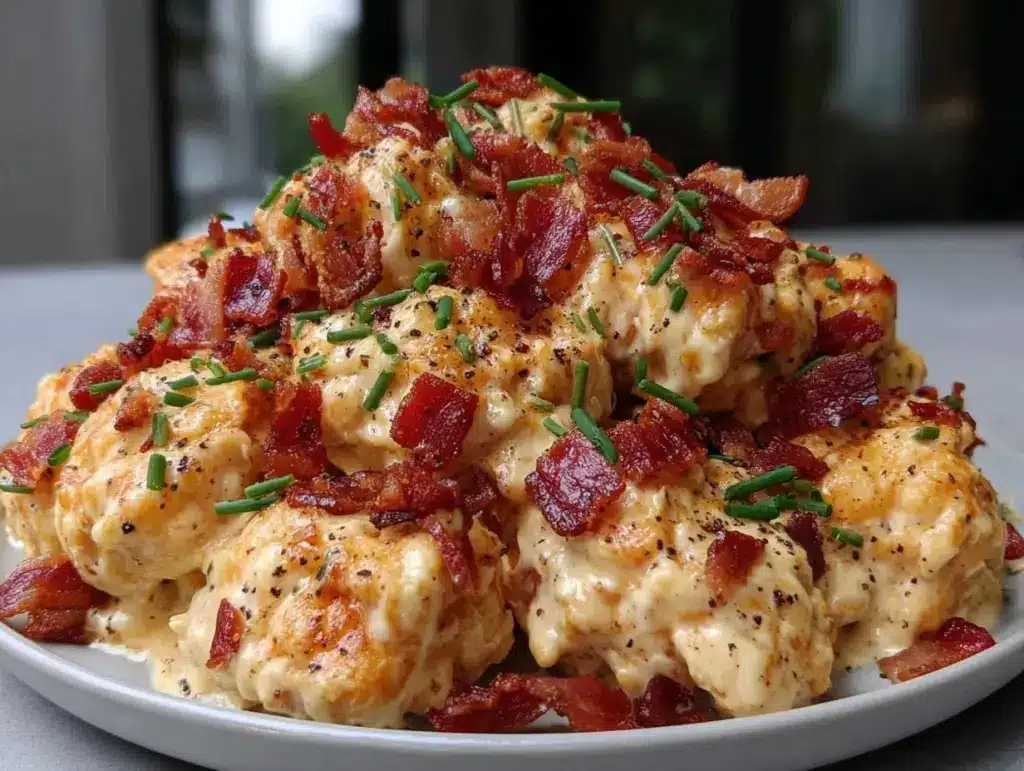 creamy keto crack chicken - featured image