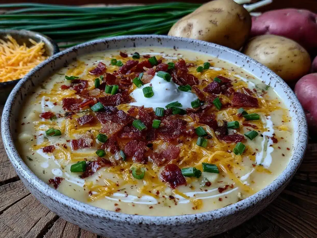 creamy loaded baked potato soup preparation steps