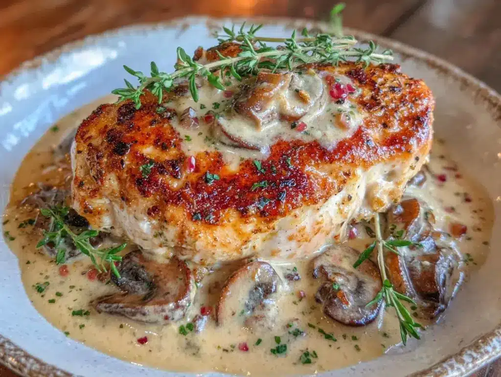 creamy pan-seared chicken breast - featured image