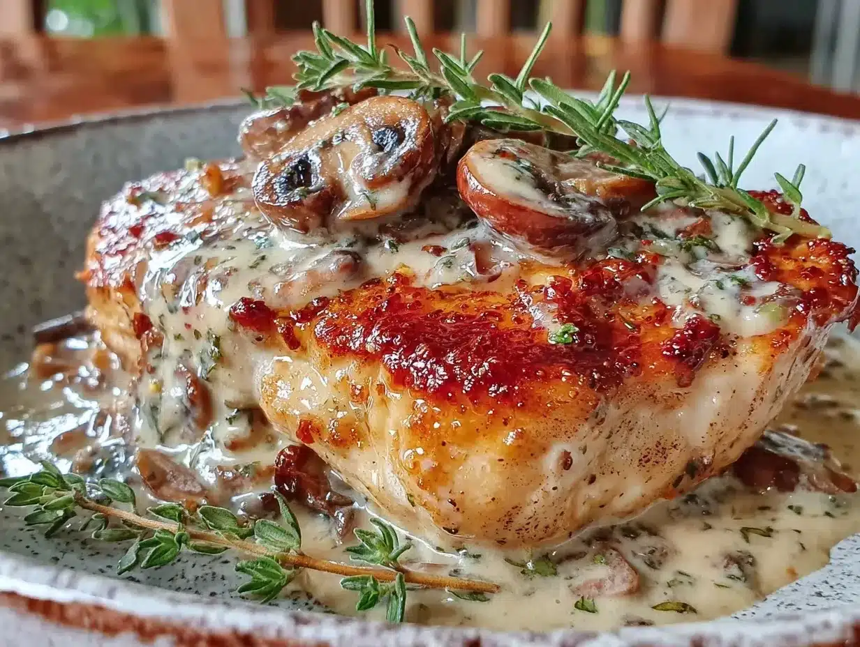 creamy pan-seared chicken breast preparation steps