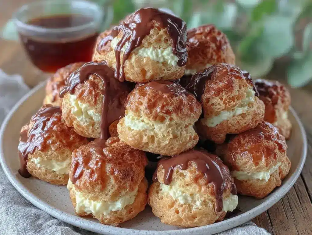 creamy profiteroles delight - featured image