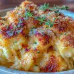 creamy rich mac and cheese - featured image