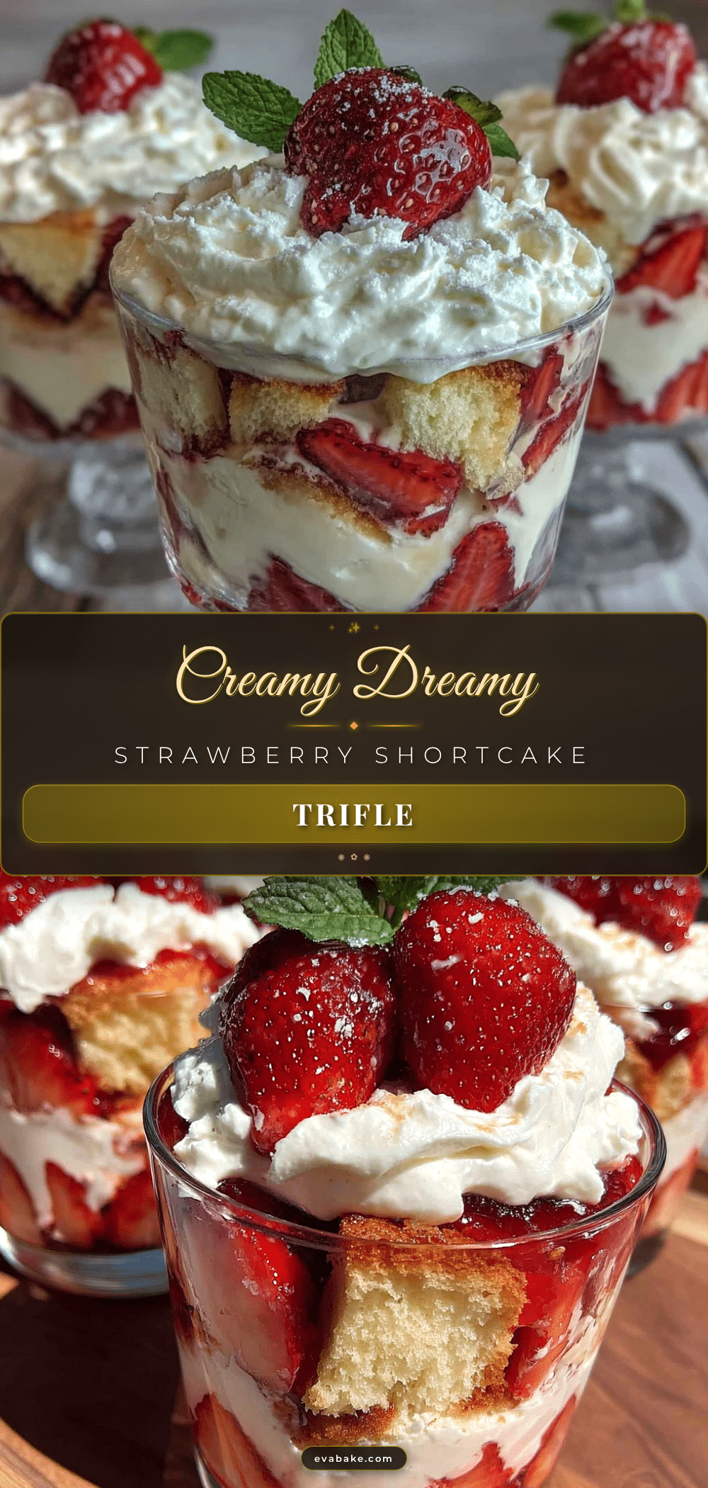 creamy strawberry shortcake trifle recipe