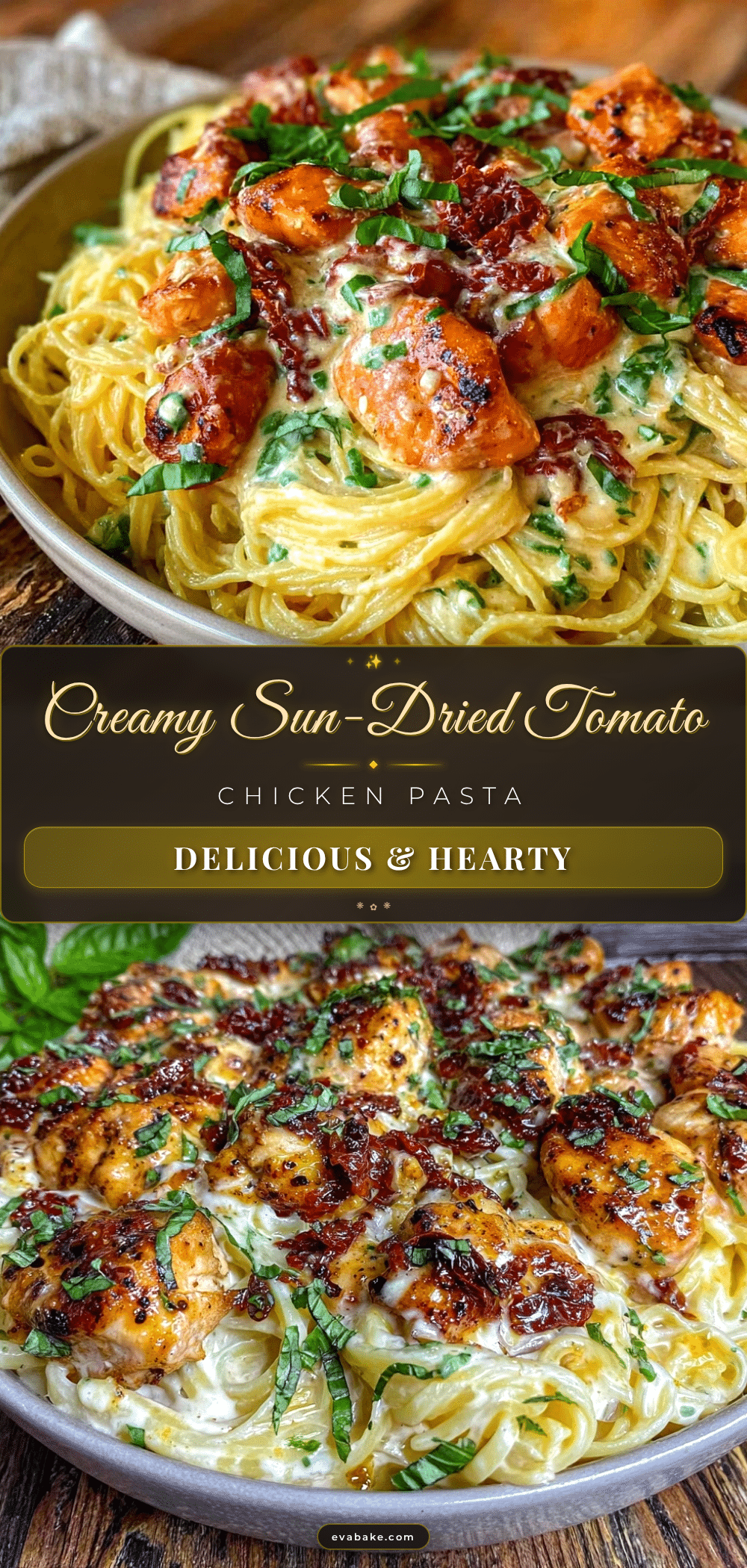 creamy sun-dried tomato chicken pasta recipe