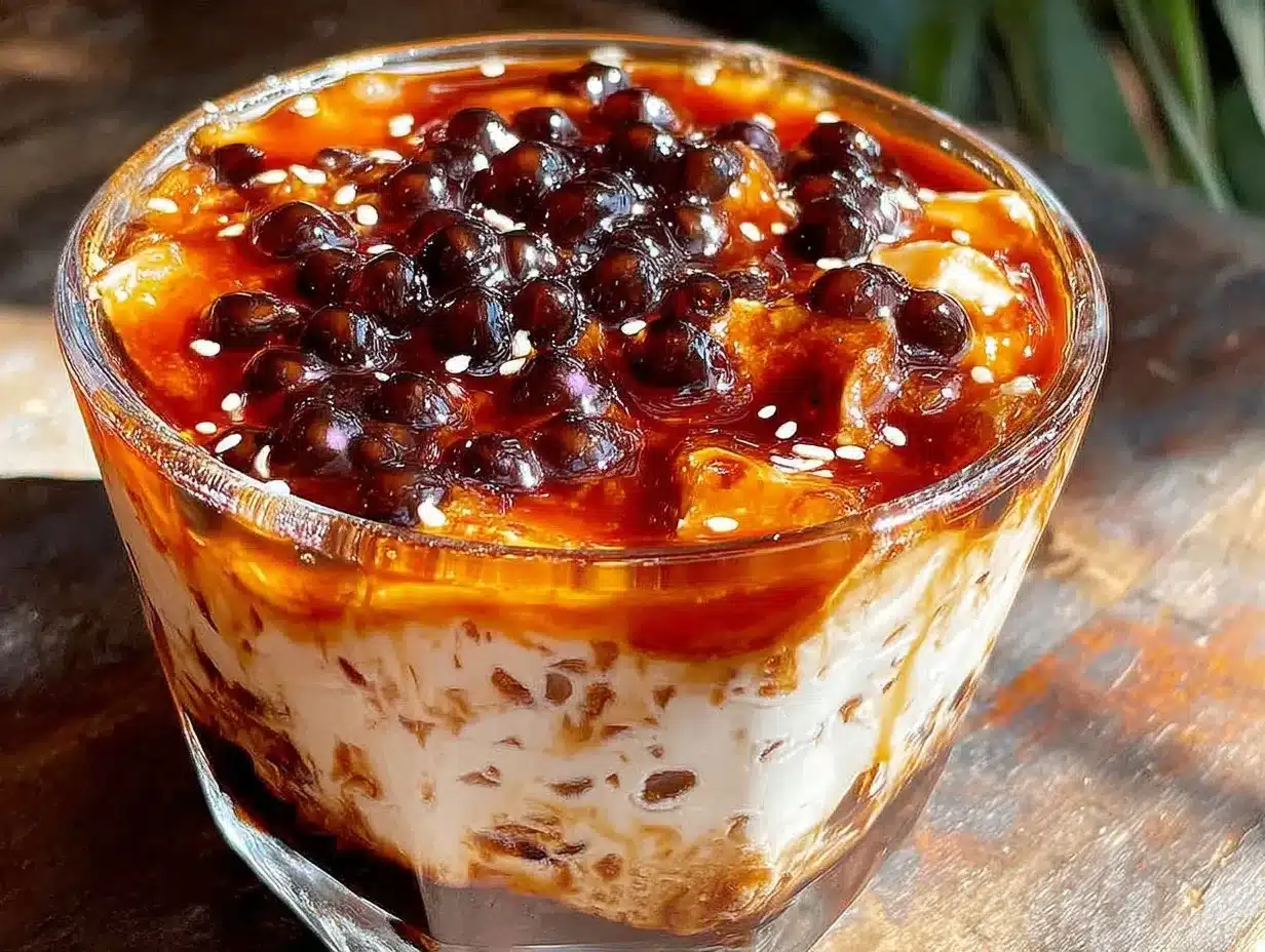 creamy taho dessert preparation steps