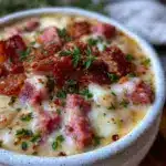 creamy white bean and ham soup - featured image