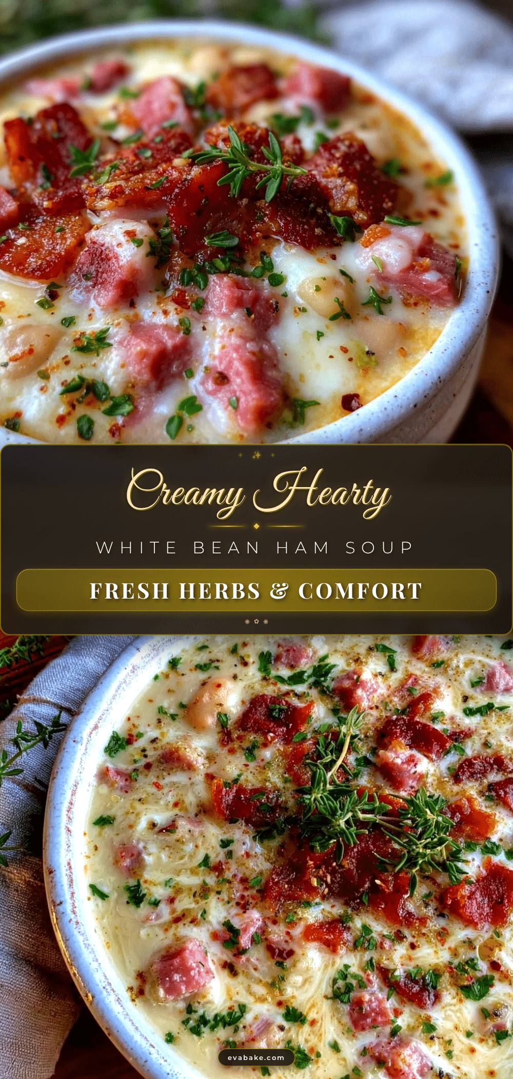 creamy white bean and ham soup recipe