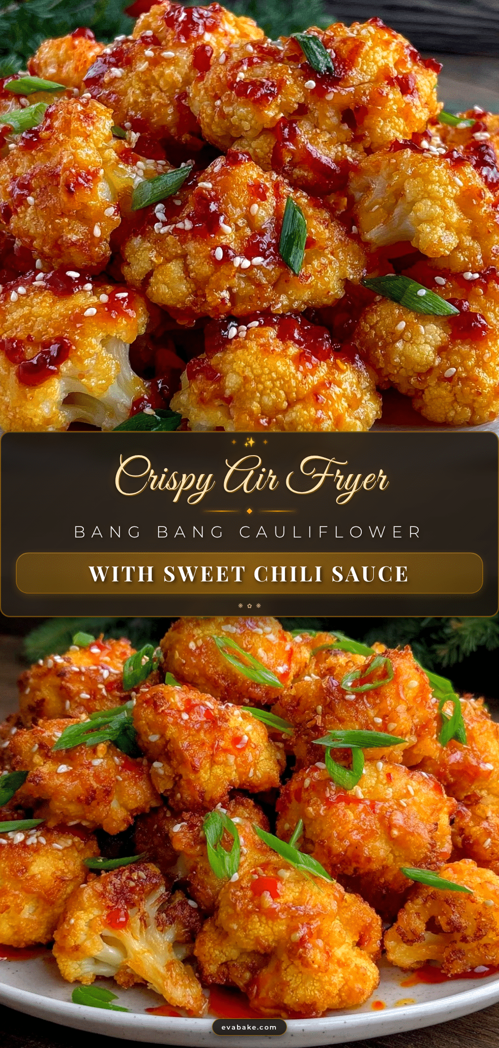crispy air fryer bang bang cauliflower bites recipe