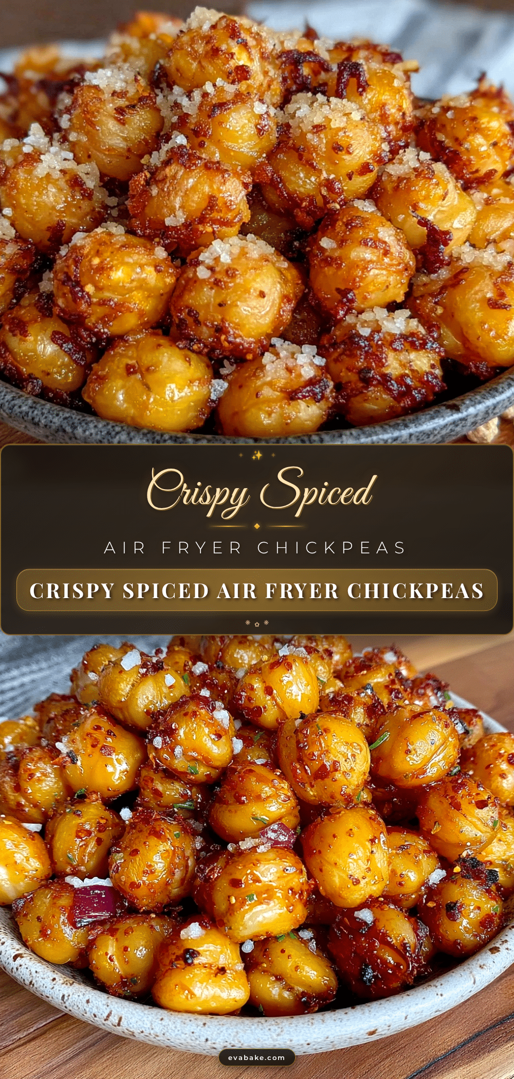 crispy air fryer chickpeas recipe