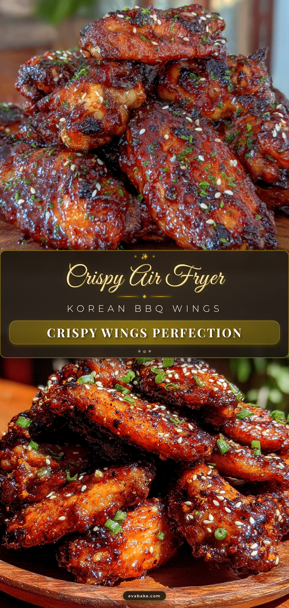 crispy air fryer korean bbq chicken wings recipe